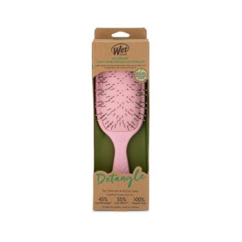Akcesoria do włosów Go Green Thick Hair Paddle Detangler Pink Pink
