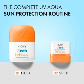 Kremy na dzień Capital Soleil UV Aqua Invisible Stick SPF 50+ 9 g