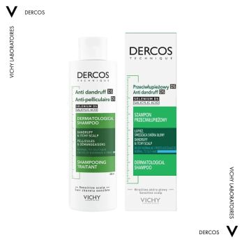 Szampony do włosów Dercos Anti-Dandruff Shampoo Normal to Oily Hair 200 ml