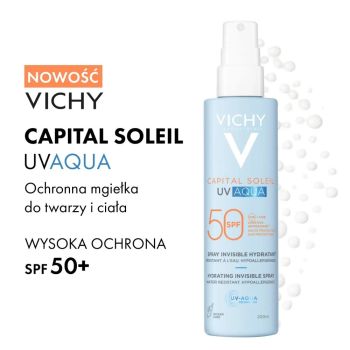Spraye i mgiełki do opalania Capital Soleil UV-Aqua Spray Invisible Hydratant SPF 50 200 ml