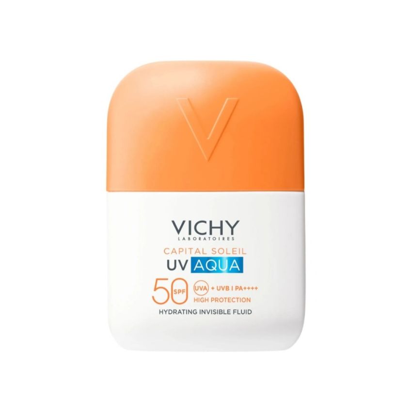 Ochrona SPF Capital Soleil UV-Aqua Hydrating Invisible Fluid SPF 50 50 ml | Aelia Duty Free Ochrona SPF Capital Soleil UV-Aqua Hydrating Invisible Fluid SPF 50 50 ml
