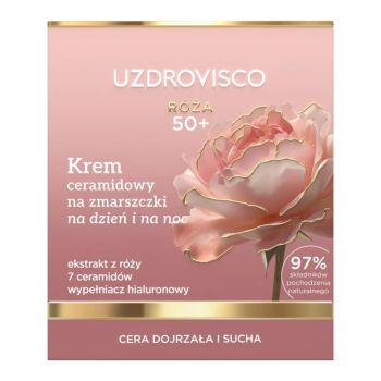 Kremy na dzień RÓŻA 50+ Krem ceramidowy na zmarszczki na dzień i na noc 50 ml