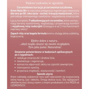 Kremy na dzień RÓŻA 50+ Krem ceramidowy na zmarszczki na dzień i na noc 50 ml