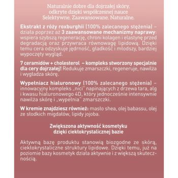 Kremy na dzień RÓŻA 50+ Krem ceramidowy na zmarszczki na dzień i na noc 50 ml