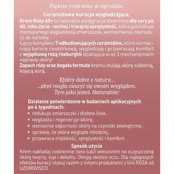 Kremy na dzień RÓŻA 60+ Krem ceramidowy wygładzający na dzień i na noc 50 ml