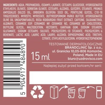 Kremy pod oczy RÓŻA Krem ceramidowy na zmarszczki wokół oczu 15 ml