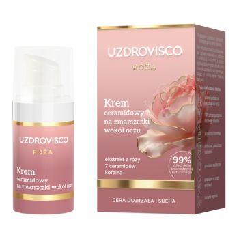 Kremy pod oczy RÓŻA Krem ceramidowy na zmarszczki wokół oczu 15 ml