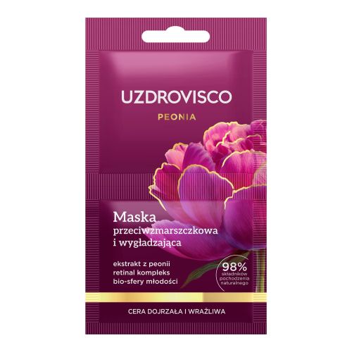 Maseczki w kremie Peonia Maska przeciwzmarszczkowa i wygładzająca